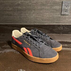 Reebok Club C Grounds Red and Blue Shoe Size US Men 11.5 Like New